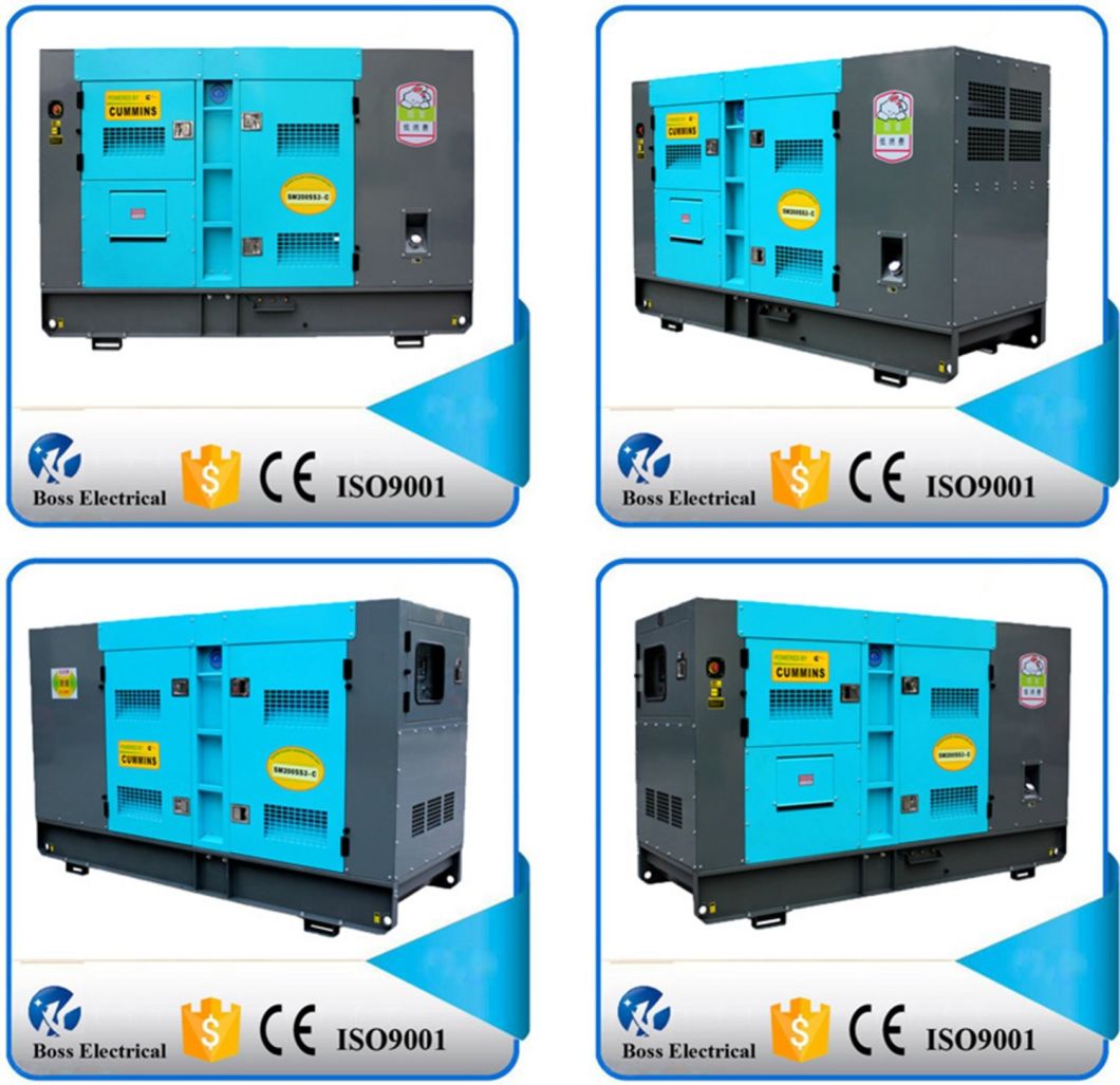 Three Phase 380V Power Cummins Engine 80kw 100kVA Silent Diesel Generator