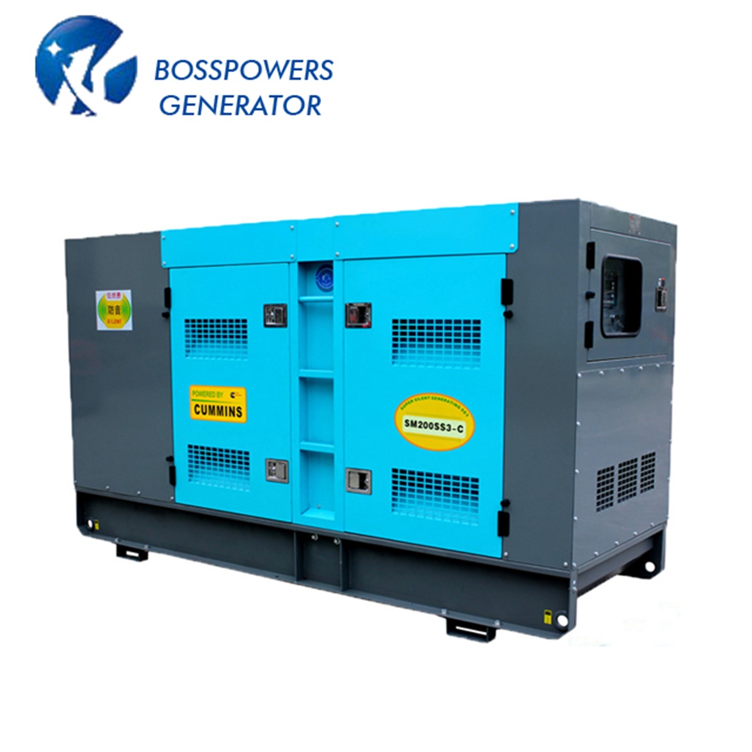 250kw Chinese Brand Wudong Soundproof Open Diesel Electric Generator