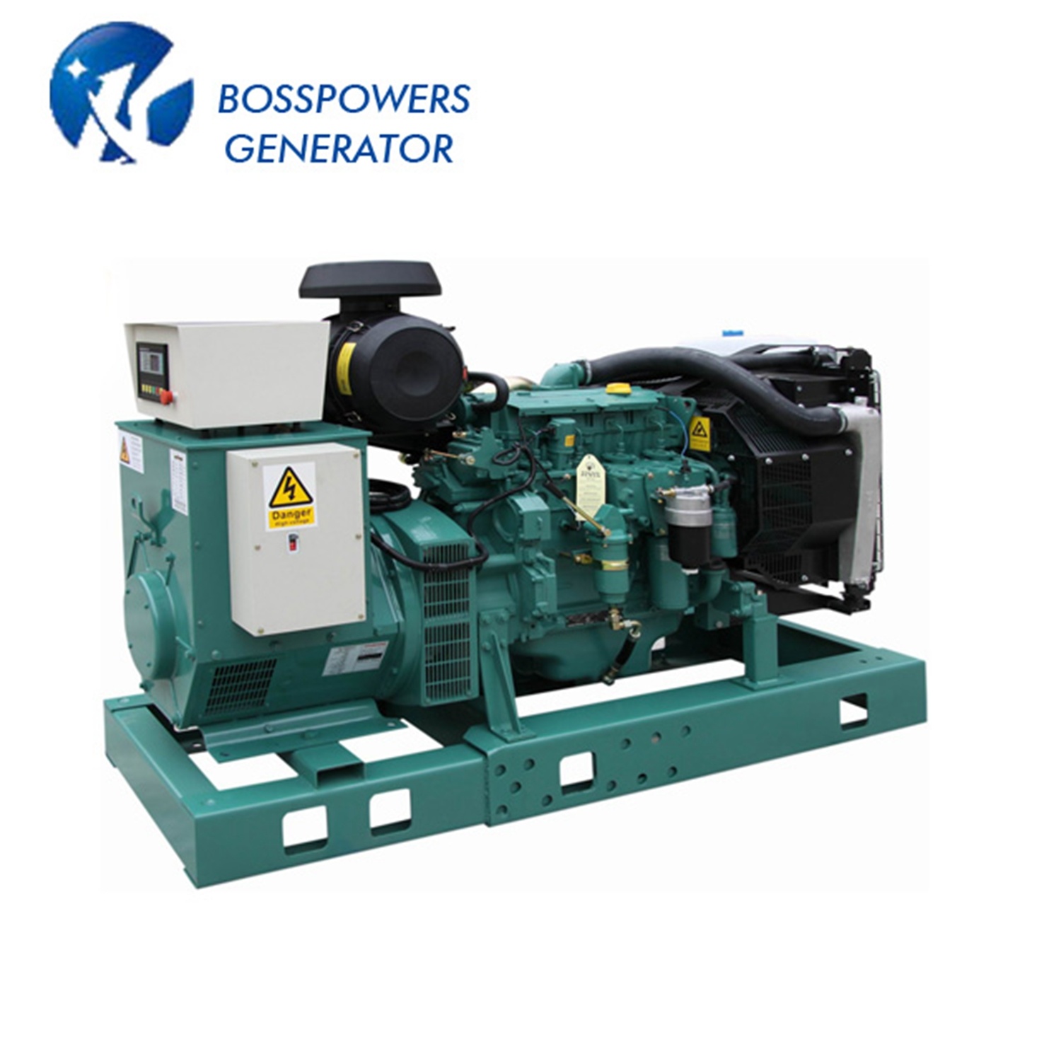 50Hz Doosan 180kw Open Type Water-Cooled Diesel Generator