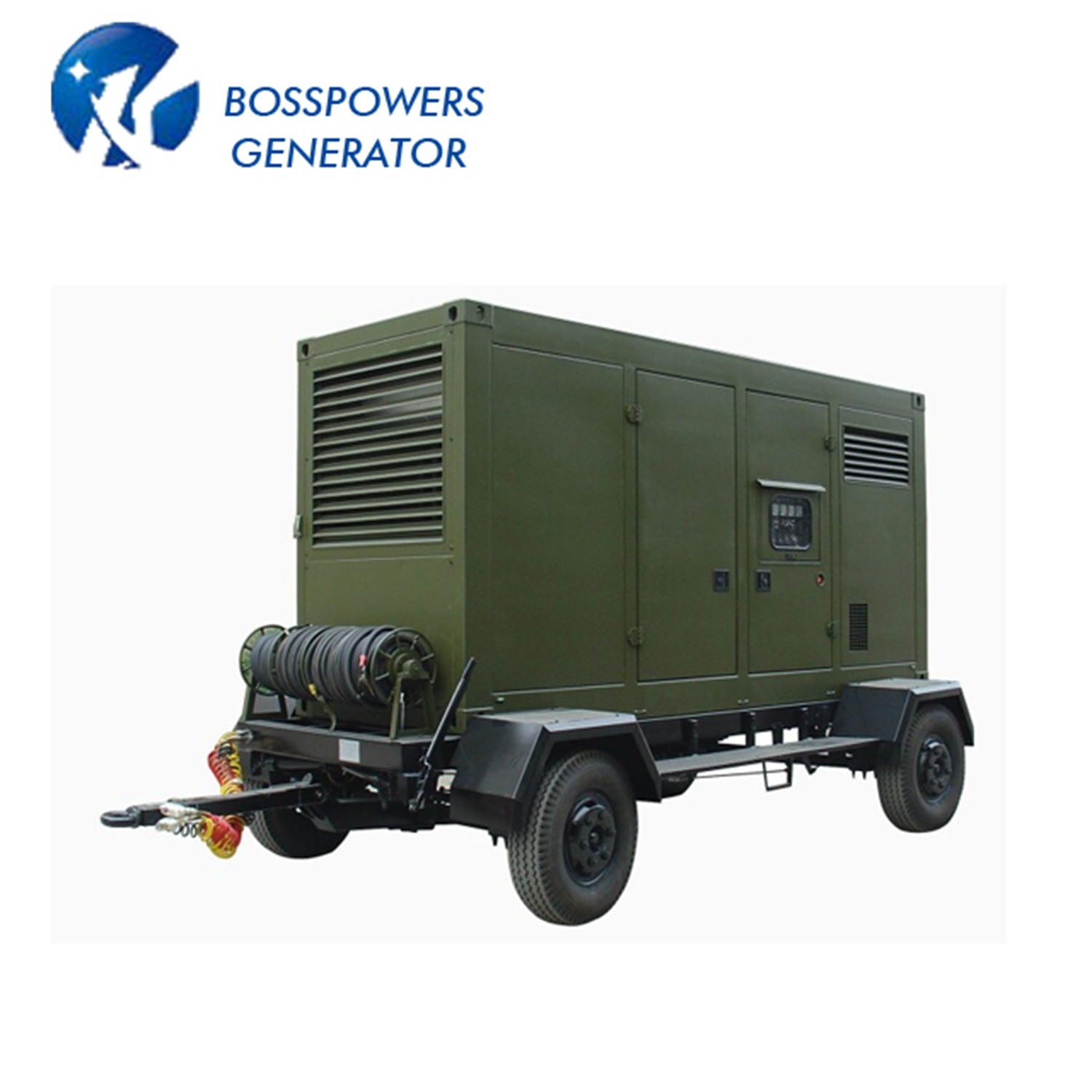 Trailer Mounted Portable Mobile Diesel Silent Power Generator 15kw