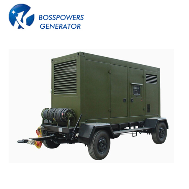 2 or 4 Wheels Water Cooled Mobile Diesel Trailer Generator