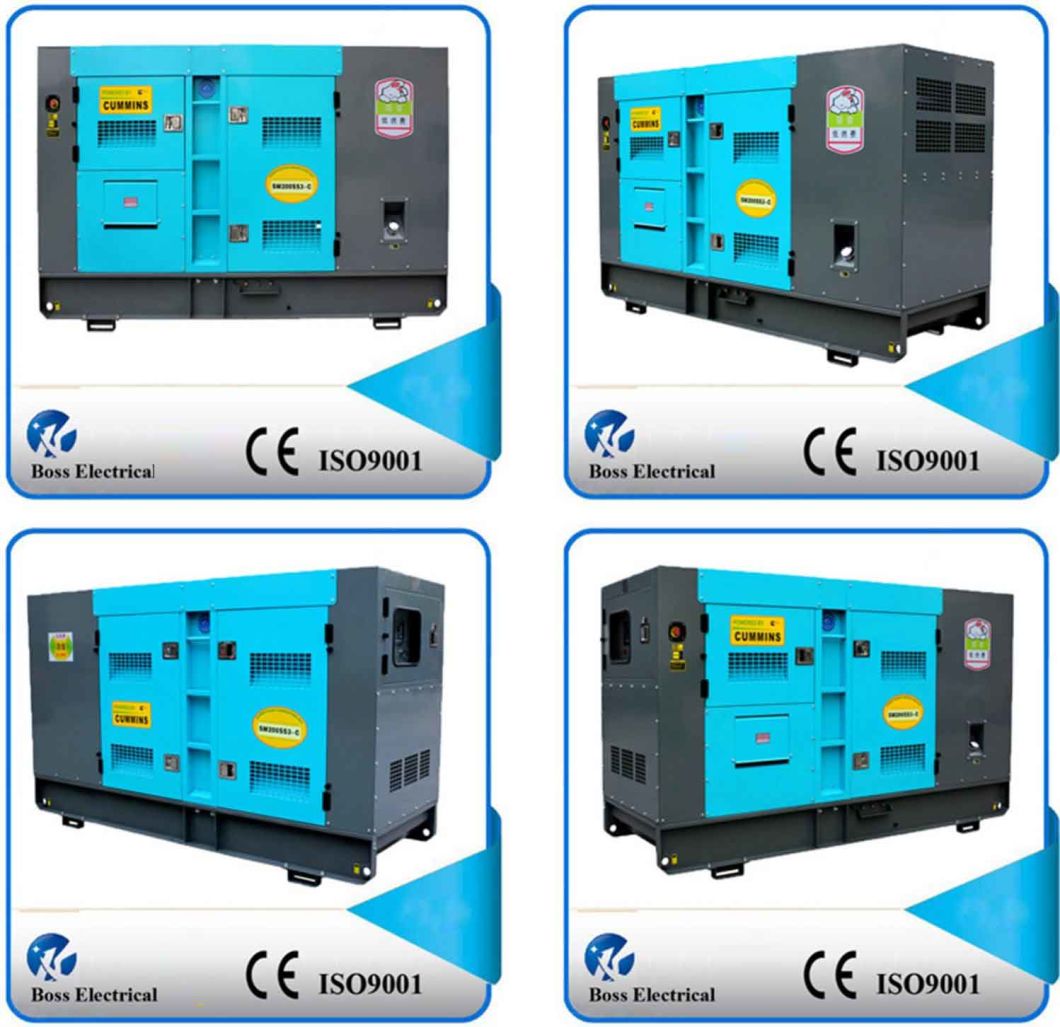 50Hz 380V Three Phase 80kw 100kVA Silent Type Electric Cummins Diesel Power Generator by CE/ISO Approved