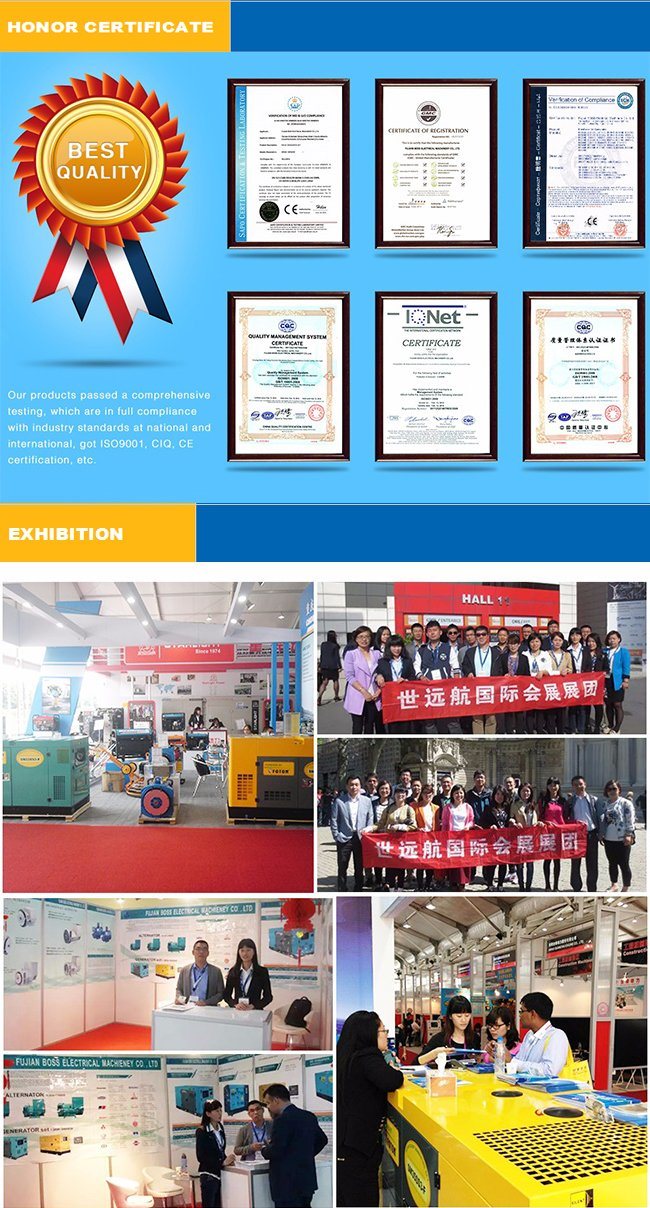 Diesel Generator Ce ISO Certificate Fuzhou Factory